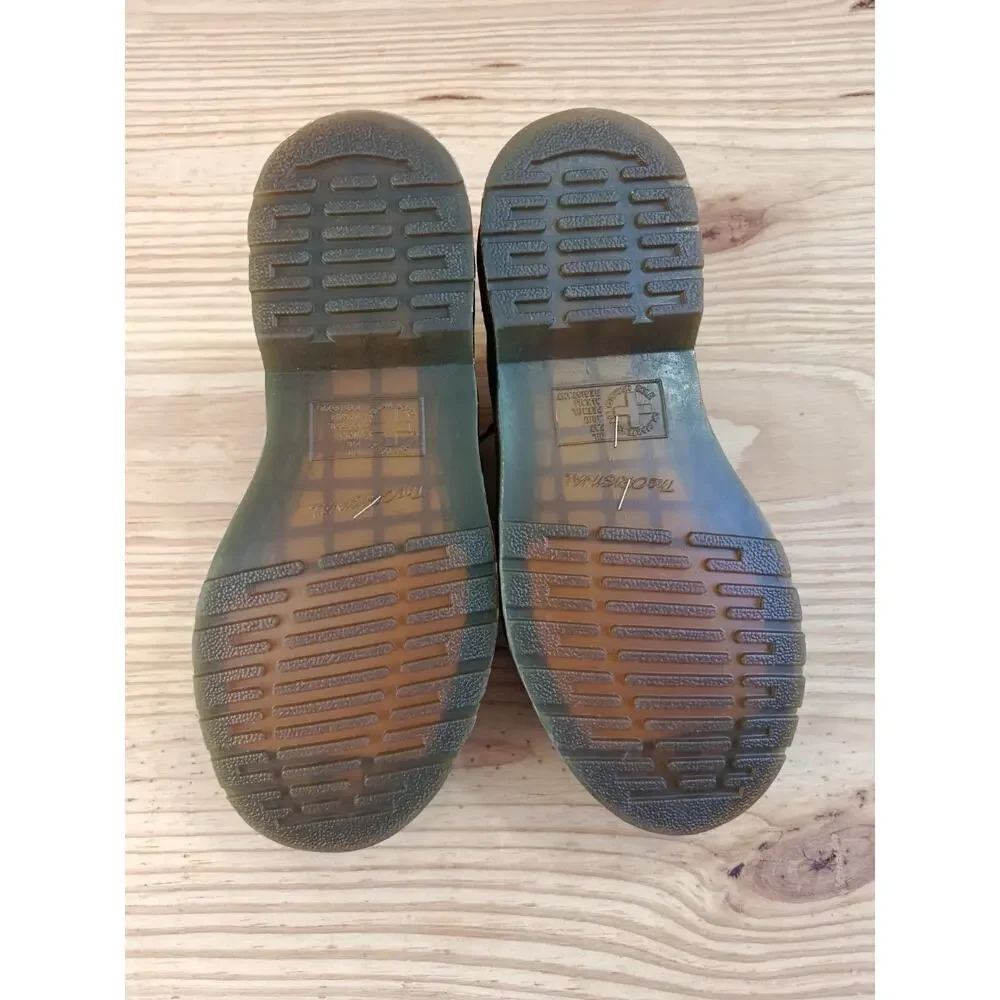 Dr Martens 8053 Black Leather Padded Collar Shoes Oxford Mens 7 Womens 8 EU 39